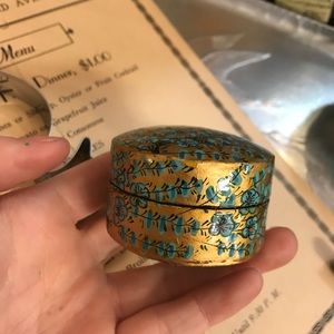 Vintage Accents - Little Russian Handpainted Jewelry Ring Box Vintage Accents - Little Russian Handpainted Jewelry Ring Box